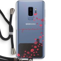 Kusjes: Samsung Galaxy S9 Plus Transparant Hoesje met koord