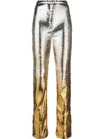 Rabanne pantalon slim à sequins brodés - Or Rabanne pantalon slim à sequins brodés - Or