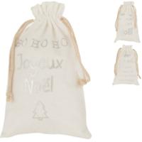 J-Line tas kerst frans 28 cm 3 assorti | 36 stuks