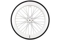 Santafixie 60mm Voorwiel + Binnenband + Band - Wit Santafixie 60mm Voorwiel + Binnenband + Band - Wit