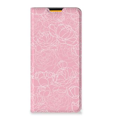 Samsung Galaxy M52 Smart Cover White Flowers