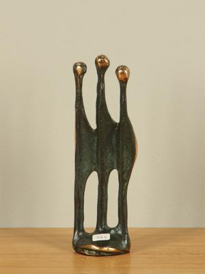 Bronzen beeld Eensgezind, 14 cm.