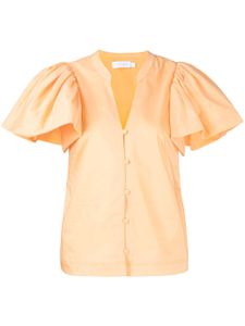 Simkhai blouse Hallie à manches bouffantes - Orange