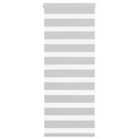 VidaXL Zebra rolgordijn 60x150 cm stofbreedte 55,9 cm lichtgrijs