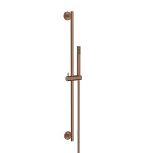 Glijstang set Wiesbaden UniMatch | 75 cm | Incl.Handdouche en Doucheslang | Messing | Rond | Brons koper
