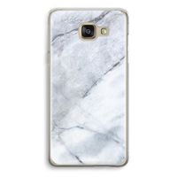 Witte marmer: Samsung Galaxy A5 (2016) Transparant Hoesje