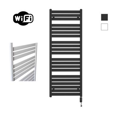Sanicare HVW - Moda electrische WifiRadiator - 160x60cm - mat zwart met thermostaat zwart - rechtsonder HRDWZ 601600/A
