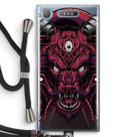 Hell Hound and Serpents: Sony Xperia XZ1 Transparant Hoesje met koord