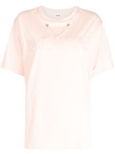 b+ab t-shirt en coton à détail de chaîne - Rose