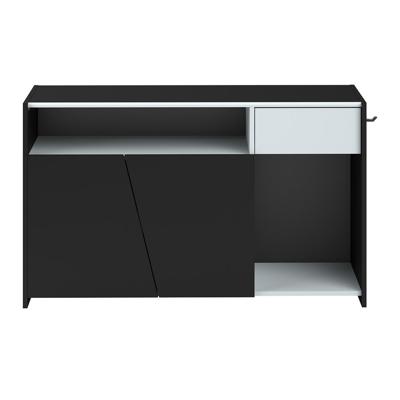 Leen Bakker - TV-dressoir Levi - 67x113x40 Cm - Spaanplaat - Zwart