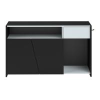 Leen Bakker - TV-dressoir Levi - 67x113x40 Cm - Spaanplaat - Zwart