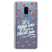 Don’t forget to have a great day: Samsung Galaxy S9 Plus Transparant Hoesje
