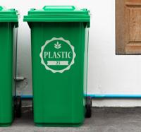 Container sticker plastic