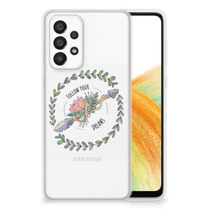 Samsung Galaxy A33 5G Telefoonhoesje met Naam Boho Dreams