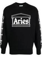 Aries pull à logo imprimé - Noir