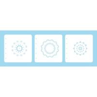Nellie's Choice • set of 3 layered combi stencils set mandala-2