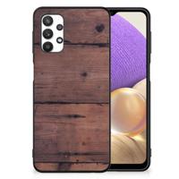 Samsung Galaxy A32 5G Houten Print Telefoonhoesje Old Wood