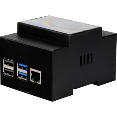 Joy-it DIN-rail-houder Geschikt voor serie: Raspberry Pi® 4 Voor DIN-railmontage Zwart Joy-it DIN-rail-houder Geschikt voor serie: Raspberry Pi® 4 Voor DIN-railmontage Zwart