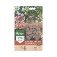 Pokon Bio Terras & Balkon Planten Voedingskegels 15 stuks - 7029033100