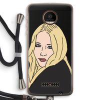 Mary Kate: Motorola Moto Z Force Transparant Hoesje met koord