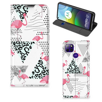 Motorola Moto G9 Power Hoesje maken Flamingo Triangle