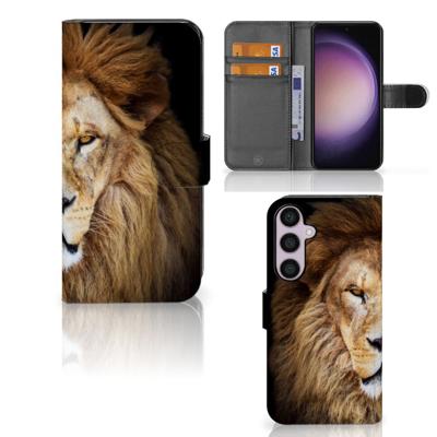 Samsung Galaxy S24 Plus | Telefoonhoesje | Met pasjeshouder | Leeuw