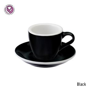 Loveramics egg espresso tas en ondertas (80ml) black