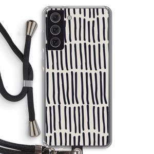 Moroccan stripes: Samsung Galaxy S21 FE Transparant Hoesje met koord
