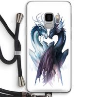 Yin Yang Dragons: Samsung Galaxy S9 Transparant Hoesje met koord