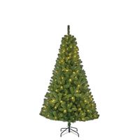 Charlton kunstkerstboom groen LED 140L h185 d115 cm Trees - Black Box