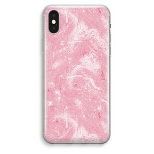 Abstract Painting Pink: iPhone XS Max Transparant Hoesje
