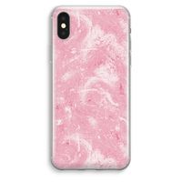 Abstract Painting Pink: iPhone XS Max Transparant Hoesje
