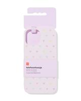 HEMA Telefoonhoes IPhone 12/12 Pro Hartjes Lichtroze