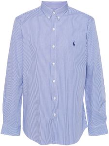 Polo Ralph Lauren chemise en coton à rayures - Bleu