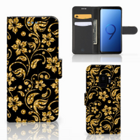 Samsung Galaxy S9 Hoesje Gouden Bloemen - thumbnail