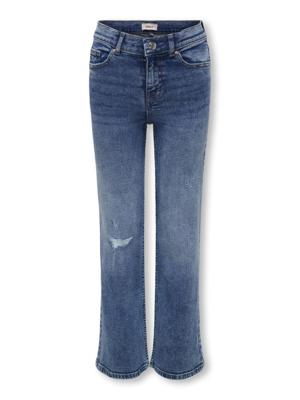 Kids ONLY winter jeansbroek meisjes - blauw - KogJuicy - wide leg fit