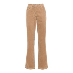 Ribbroek "Lilly" van bio-katoen, cognac Maat: 46