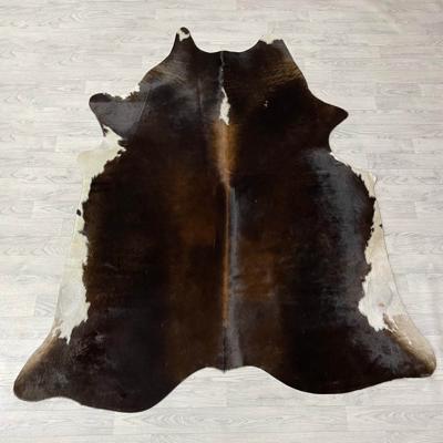 Koeienhuid bruin zwart wit 220x185cm M/L