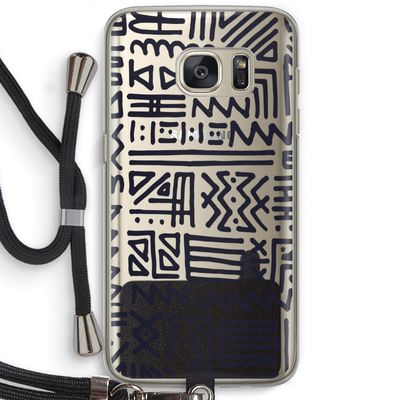 Marrakech print: Samsung Galaxy S7 Transparant Hoesje met koord