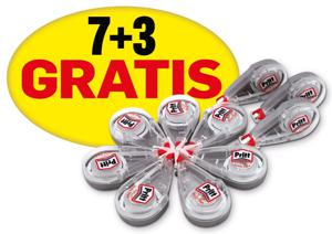 Pritt correctieroller Mini, etui van 10 stuks (7 + 3 gratis)