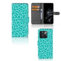 OnePlus 10T Hoesje Cracks Blue