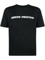 Heron Preston t-shirt en coton à logo imprimé - Noir