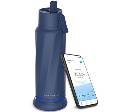 WaterH VITA Slimme Waterfles Magnetite Blue