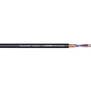 Sommer Cable 200-0051 Microfoonkabel 2 x 0.34 mm² Zwart per meter