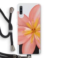 Pink Ellila Flower: Samsung Galaxy A70 Transparant Hoesje met koord Pink Ellila Flower: Samsung Galaxy A70 Transparant Hoesje met koord