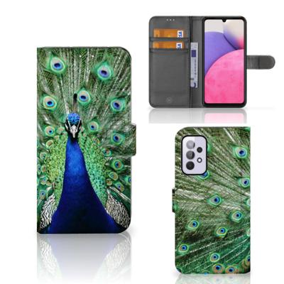 Samsung Galaxy A33 5G | Telefoonhoesje | Met pasjeshouder | Pauw