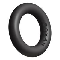 ENDURO+ Thick Silicone Super Stretchy Cock Ring - Black