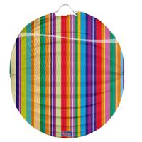 Folat Lampion strepen 22 cm