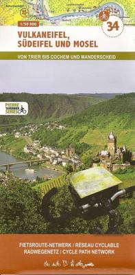 Fietskaart 34 Fietsroute-Netwerk Vulkan Eifel, Sud Eifel en Mosel - Cochem, Trier | Sportoena