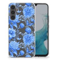 TPU Case voor Samsung Galaxy A34 Flowers Blue